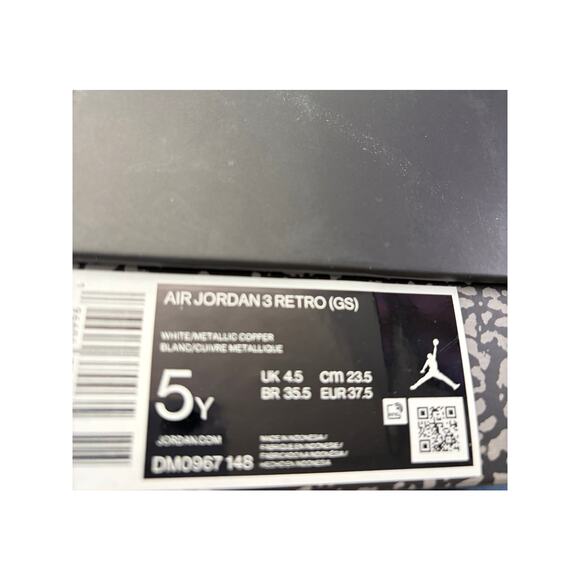 Nike Air Jordan 3 Retro “Wizards” — Iconic White & Blue — Youth 5Y / Women’s 6.5 - Picture 8 of 8